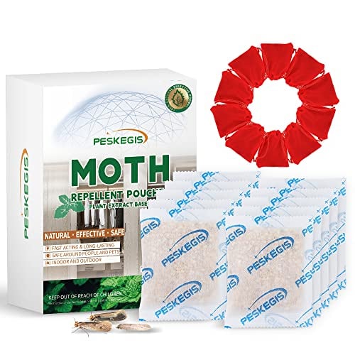 10 Pack Moth Repellent for Closets Safe for Use Around House, Natural Ingredients Moth Repellent Pouches for Moth Away in Clothes Storage and Drawers Provide Long-Lasting Protection