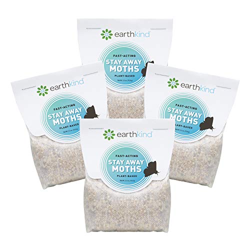 Stay Away Moths Deterrent Pest Control Scent Pouches - All Natural, Environmentally Friendly, No Mess (4-Pack)