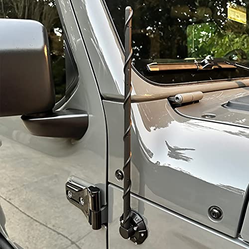 Antenna for Jeep Wrangler Accessories JK JL Unlimited Sahara Rubicon Sport Willys Gladiator JT Mojave 2007-2023, 16 Inch Jeep Antenna for Optimized Car Radio Reception