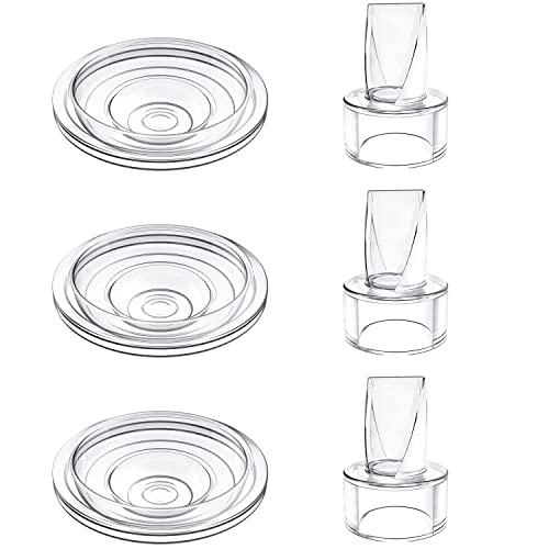 Duckbill Valve and Silicone Diaphragm, Suitable for S9/S12, Wearable Breast Pump General Duckbill Valve and Silicone Diaphragm Accessories (6 Piece Set)