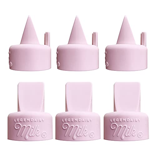 Legendairy Milk Duckbill Valves with Pull Tab - Compatible with Spectra - Pack of 6.