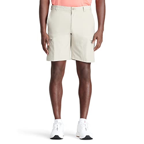 IZOD Men's Golf Swing Flex Stretch Cargo Short, Red Khaki, 36