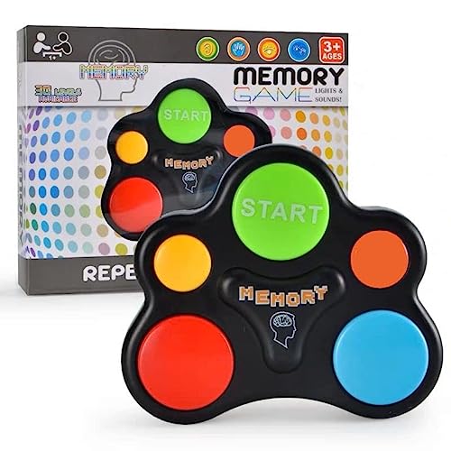 Light Up Memory Game Handheld Electronic Toys Color Memorizing Classic Board Games Quiz Game with Lights and Sounds (899H)