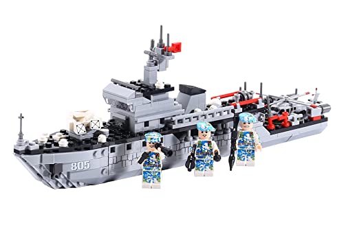 Modern War Machine Minesweeper Ship Boys Challenging Big Collectible Building Blocks Set 342 Pieces MWC 84083