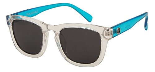 Margaritaville Floridays Polarized Square Sunglasses, Clear Blue