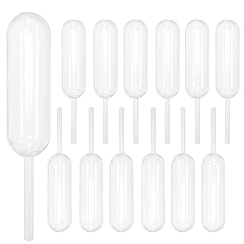 Cupcakes Pipettes, 50PCS 4ml Clear Plastic Transfer Liquid Dropper Pipettes, Suitable for Chocolate or Strawberries Cupcakes, Ice Cream, Mini Cakes, Waffles, Children's Painting, Kitchen Supplies