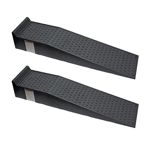 BISupply Vehicle Service Ramp Set  6.6in Car Lift, 5 Ton Heavy Duty Truck Ramps for Vehicle Maintenance, 2 Pack