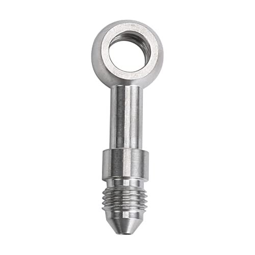 AC PERFORMANCE Stainless Steel Straight -4 AN Male to Banjo Eye Hole Diameter 10.2mm Brake Banjo Fitting for AN4 PTFE Brake Hose Line