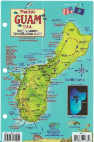 Guam Dive Map & Reef Creatures Guide Franko Maps Laminated Fish Card