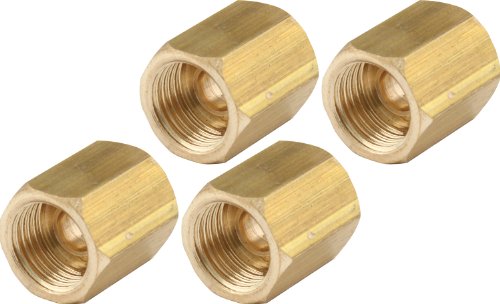 Allstar Performance ALL50132 5/8" Inverted Flare Union Brass Brake Line Adapter Fitting, (Pack of 4)