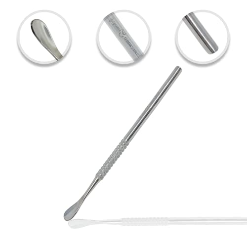 Scientific Labwares Stainless Steel Lab Spoon Scoop - Great for Powder and Grain handling, Laboratory General Sciences Education (Oval Spoon)