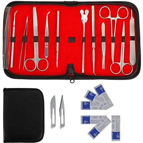 SURGICAL ONLINE 11 pcs Anatomy Student Dissection Kit Biology Lab Anatomy Medical Student Dissecting Dissection Kit Set with Scalpel