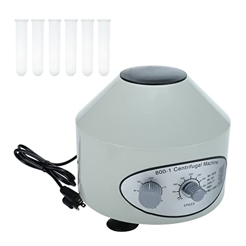 NORJIN Electric Lab Laboratory Centrifuge Machine withSpeed Control andTimer, Lab Benchtop CentrifugesAC 110V Capacity 6 x 20ml Max 4000 RPM