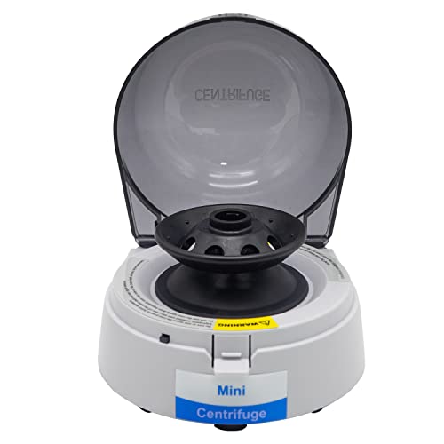 7000 RPM Mini Centrifuge MachineLab Benchtop Centrifuge.Microcentrifuge with Low Noise,2 Rotors for 0.2/0.5/1.5/2ml Centrifuge Tubes and PCR Strips