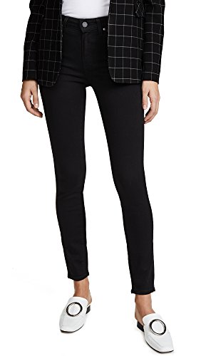 PAIGE Women's Transcend Hoxton Ankle Jeans, Black Shadow, 24