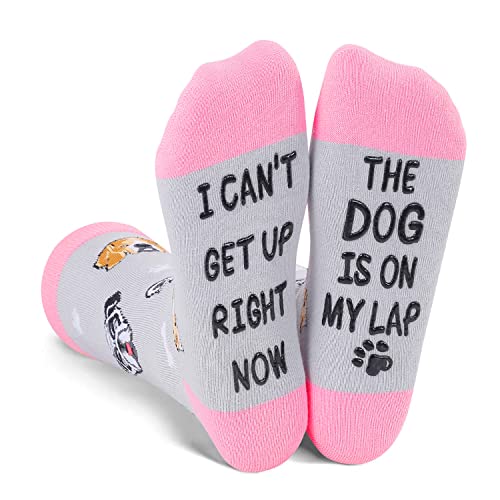 Zmart Funny Dog Gifts Dog Mom Gifts for Women Gifts for Dog Lovers, Novelty Dog Socks Crazy Silly Fun Grandma Socks