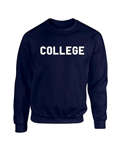 Animal House 'College' Crew Neck Sweatshirt L / Navy