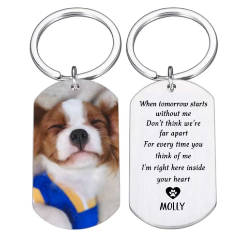 Pawfect House Personalized Keychains - Dog Memorial Gifts - Cat Keychain Pet Memorial Gifts Dog Memorial Gifts For Loss Of Dog Cat Memorial Gifts Dog Bereavement Gifts Picture Keychains