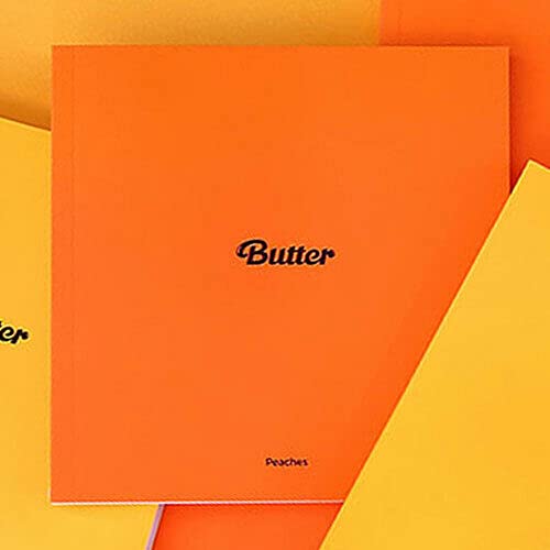 BTS [ BUTTER ] Album [ PEACHES ] VER. CD+Photo Book+2 Lyrics Card+Instant Photo Card+Photo Stand+Folded Message Card+Graphic Sticker+Photo Card+1 STORE GIFT CARD K-POP SEALED