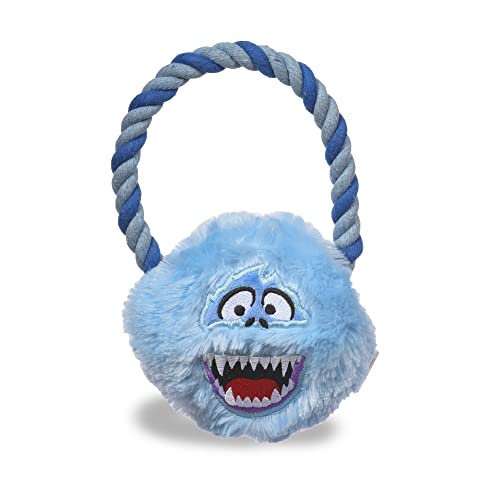 Rudolph The Red Nose Reindeer Bumble Rope Toy for Dogs | 7 1/2 Inch Bumble Rope Head Dog Toy | Rope Dog Toy for Aggressive Chewers and All Dogs - Holiday Dog Rope Toys