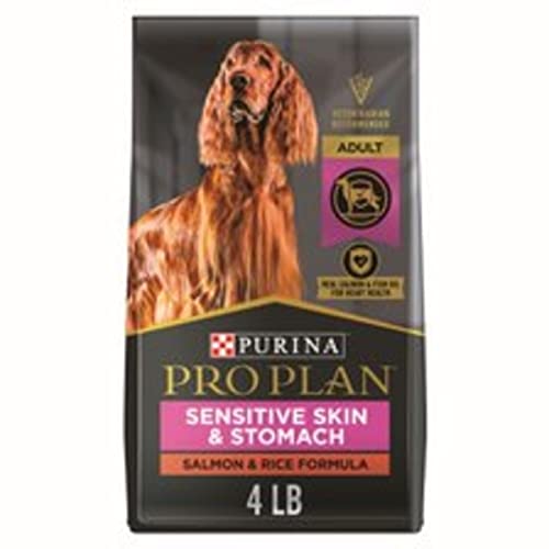Purina Pro Plan Sensitive Skin and Stomach Dog Food Salmon and Rice Formula - 4 lb. Bag