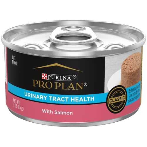 Purina Pro Plan Urinary Tract Cat Food Wet Pate, Urinary Tract Health Salmon Entree - (24) 3 oz. Pull-Top Cans