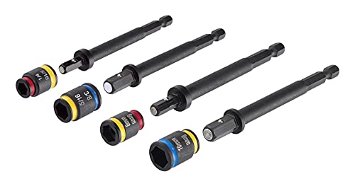 Malco MALCOMBO2 4 in. C-Rhex Cleanable, Reversible Magnetic Hex Driver, 4 Piece Set