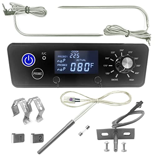 Meatender Control Board Kit Replacement for Pit BOSS Series 3/4/5/7 Vertical Pellet Smoker, Upgraded Circuit Baord Applied, Come with 1 Hot Rod Ignitor,1 RTD Temperature Sensor and 2 Meat Probes