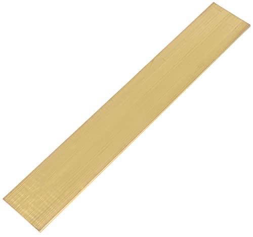 1/8" x 2" C360 Brass Flat BAR 12" Long Solid .118" Plate Mill Stock Solid Brass