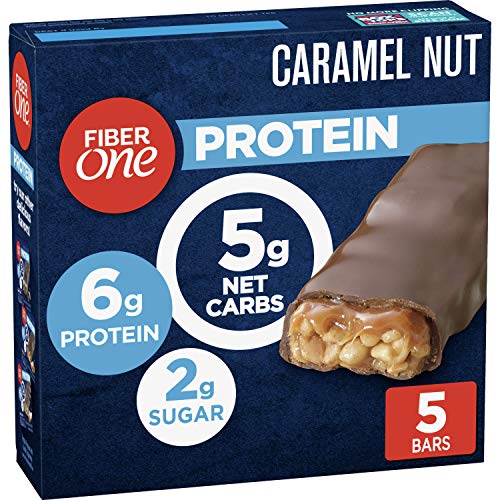 Fiber One Chewy Protein Bars Caramel Nut, 1.17 Oz, 5 Ct