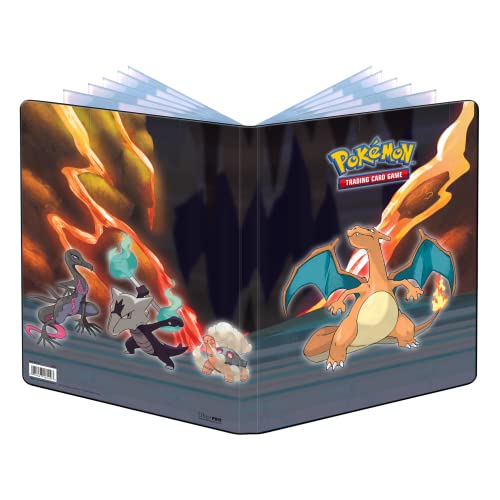 Ultra PRO - Gallery Series: Scorching Summit 9-Pocket Portfolio for Pokmon ft. Charizard, Salazzle, Torkoal, & Alolan Marowak, Protect & Store 90+ Pokmon Cards, Gaming Cards, Collectible Cards