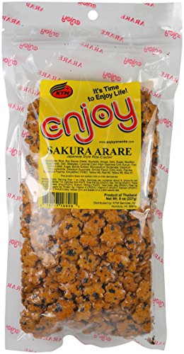 Enjoy Sakura Arare Rice Crackers, 8 Ounce