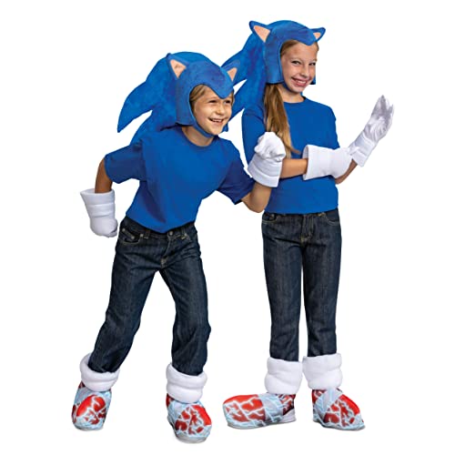 Sonic the Hedgehog Costume Kit, Official Sonic Movie Kids Size Costume Accessories