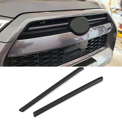 HIGH FLYING For Toyota 4Runner TRD Pro, Sport 2020 2021 2022 2023 Car Accessories Front Middle Grille Matte Blackout Center Grille Inserts Cover Trims ABS 2PCS