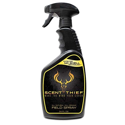 Scent Thief Deer Hunting Accessories 24oz. Field Hunting Spray Deer Scent Remover, Acts As A Scent Blocker and Eliminates Animal's Ability to Smell