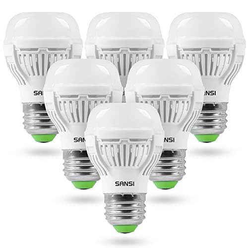 SANSI 60W Equivalent LED Light Bulbs, 22-Year Lifetime, 6 Pack 900 Lumens LED Bulb with Ceramic Technology, 3000K Soft White 9W Non-Dimmable, E26, A15 Efficient & Safe Energy Saving for Home Lighting