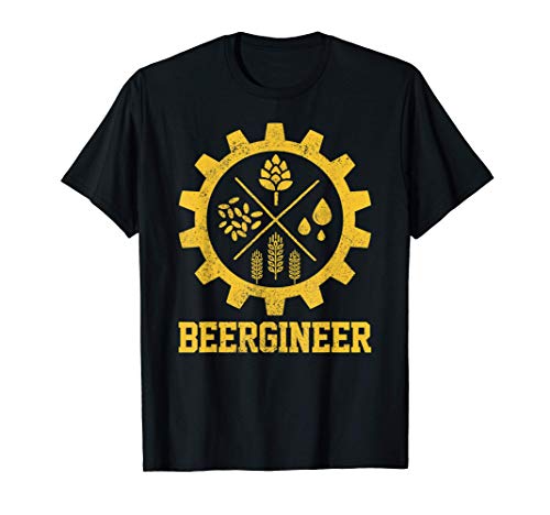 Mens Beergineer Homebrew Home Brewing Craft Beer Brewer Gift T-Shirt