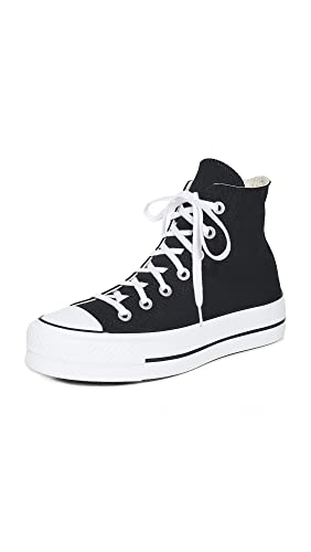 Converse Women's Chuck Taylor All Star Lift High Top Sneakers, Black/White/White, 7.5 Medium US