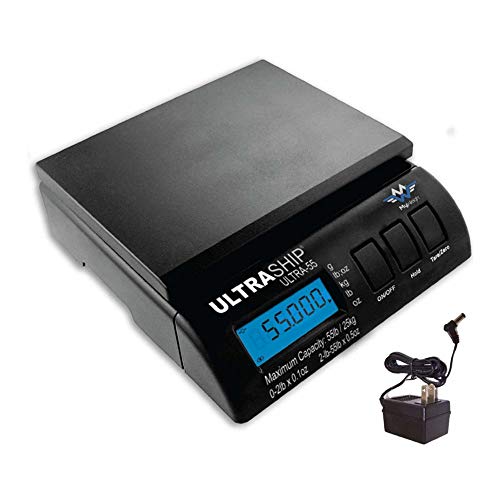 My Weigh Ultraship 55 Postal Scale in Black with Power Supply Adapter