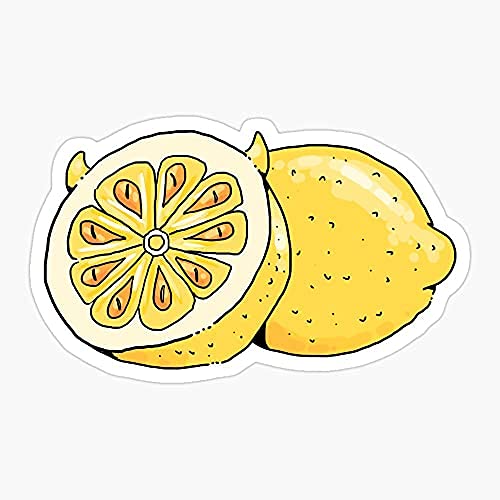 Pack of 2 3" Stickers - Lemon Demon Sticker Graphic - Die Cut Sticker, High Resolution Top Grade Vinyl