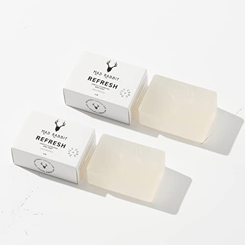 Mad Rabbit Refresh Gentle Coconut Based Cleansing Soap, 2 Pack - Tattoo Aftercare, Natural Cleansing Ingredients, Made For All Skin Types, New Tattoo Healing & Hydrating Formula