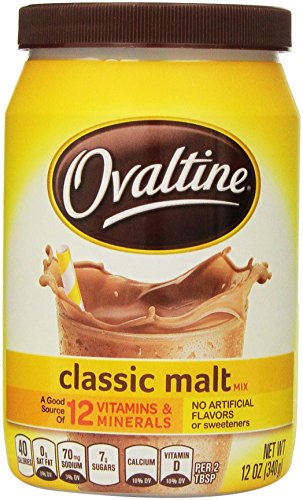 Ovaltine Classic Malt Beverage Mix (Pack 2) 12 oz Size