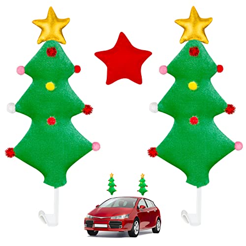 Reindeer Antlers For Cars Christmas Tree Decorations Car Reindeer Antlers & Nose Reindeer Car Kit Antlers Christmas Decorations For Car Trucks