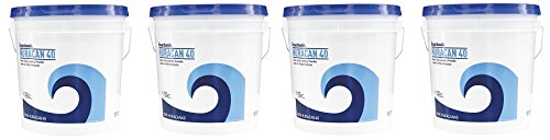 Boardwalk HURACAN40 Low Suds Industrial Powder Laundry Detergent, Fresh Lemon Scent, 40lb Pail (4-(Pack))