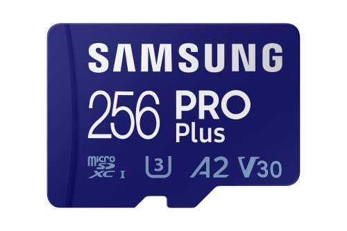Samsung 256GB PRO Plus MicroSD Card (2021), Read & Write Speeds Up to 160MB/s & 120MB/s, Compatible to UHS Interface, U3, V30, A2
