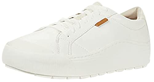 Dr. Scholl's Shoes Women's Time Off Sneaker, White Smooth, 8.5