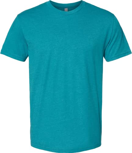 Next Level Apparel Mens Premium Fitted CVC Crew Tee Teal(1pck) Large