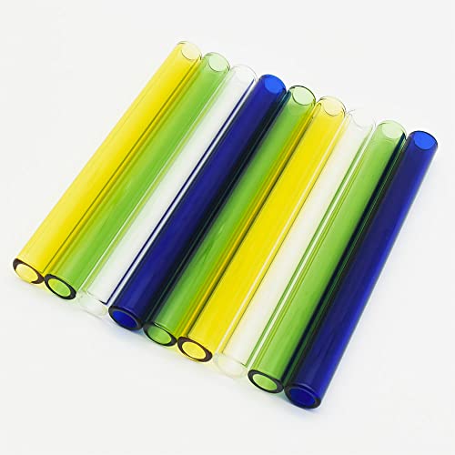 5PCS 4.8 inches Long 12mm Diameter 2mm Thick Heat-Resistant Glass Tube Color Borosilicate Glass Tubes