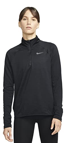 Nike Therma-FIT Element Women's 1/2-Zip Running Sweatshirt (as1, alpha, s, regular, regular, Black, Small)