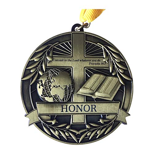 Grads4Good Christian Graduation Honor Medal Proverbs 16:3